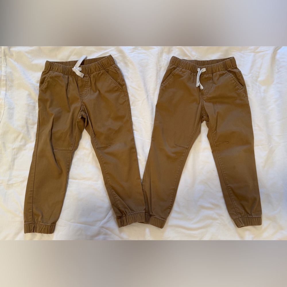 CAT & JACK 2 Kids Brown Jogger Pants SIZE 4 excellent conditions